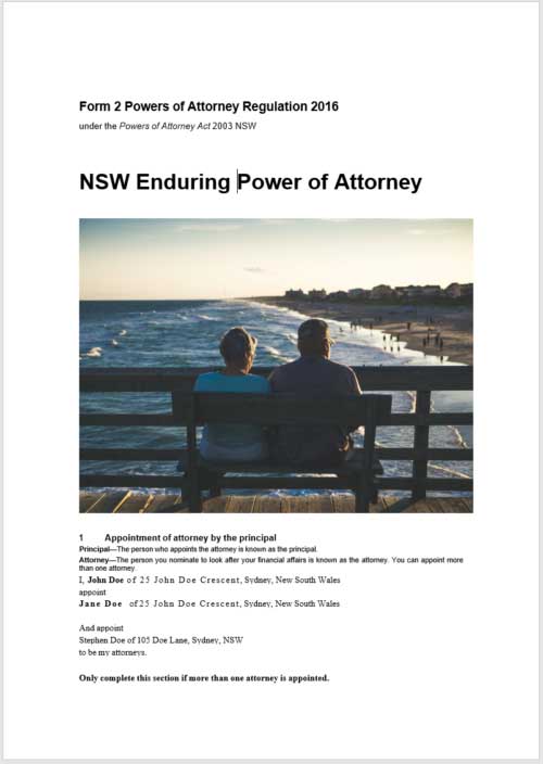 Enduring Power of Attorney NSW